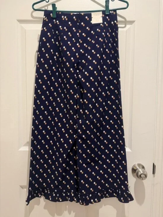 NWT Anthropologie Women's 24P The Colette Cropped High-Rise Wide-Leg Trousers - Picture 6 of 9